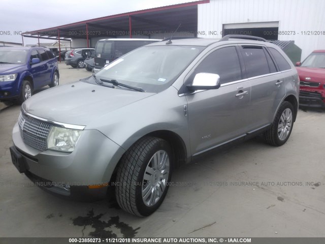 2LMDU68CX8BJ04500 - 2008 LINCOLN MKX Pewter photo 2