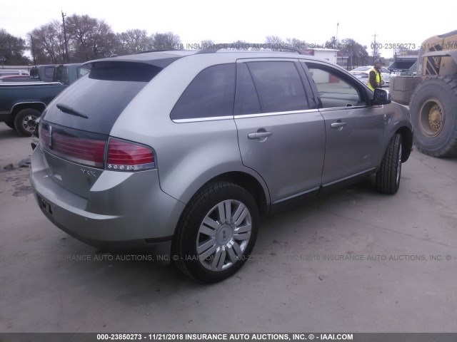 2LMDU68CX8BJ04500 - 2008 LINCOLN MKX Pewter photo 4