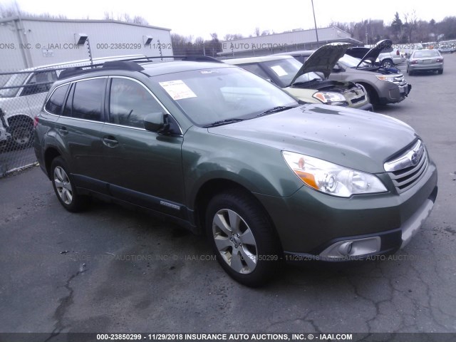 4S4BRBKC0C3276288 - 2012 SUBARU OUTBACK 2.5I LIMITED GREEN photo 1