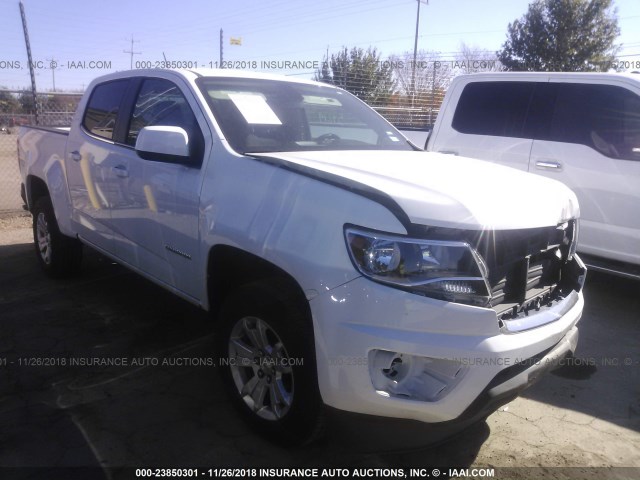 1GCGSCEN6J1261790 - 2018 CHEVROLET COLORADO LT WHITE photo 1