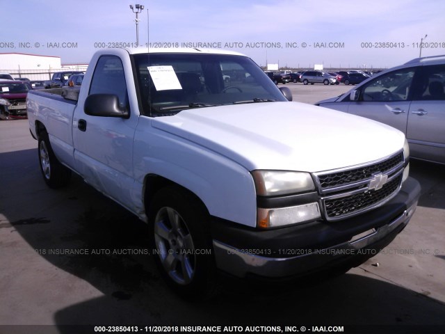 3GCEC14V56G139845 - 2006 CHEVROLET SILVERADO C1500 WHITE photo 1