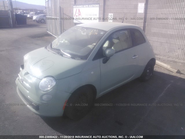 3C3CFFAR5DT600778 - 2013 FIAT 500 GREEN photo 2