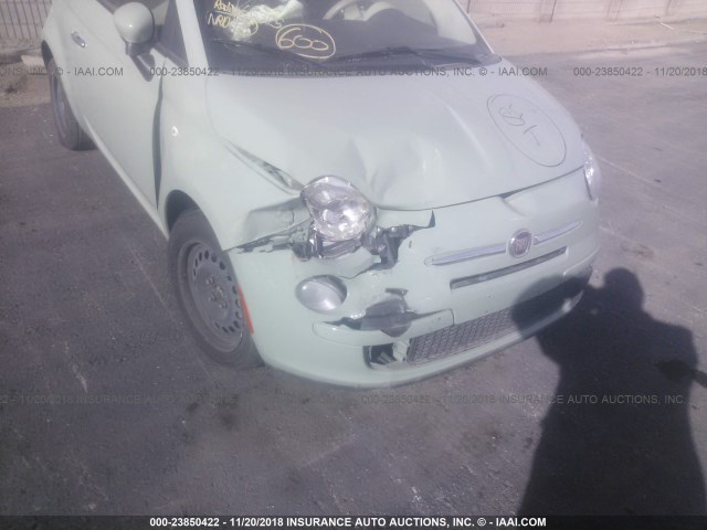 3C3CFFAR5DT600778 - 2013 FIAT 500 GREEN photo 6