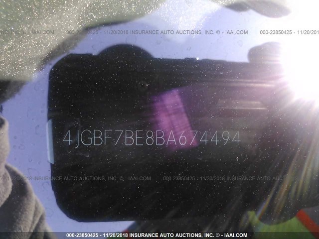 4JGBF7BE8BA674494 - 2011 MERCEDES-BENZ GL 450 4MATIC BLACK photo 9