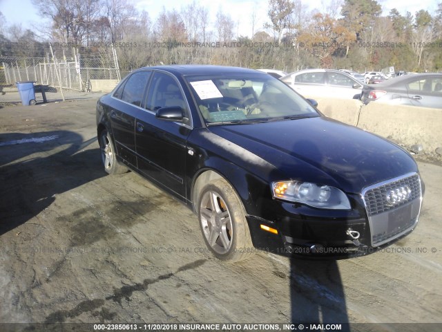 WAUAF78EX7A101429 - 2007 AUDI A4 2/TURBO BLACK photo 1