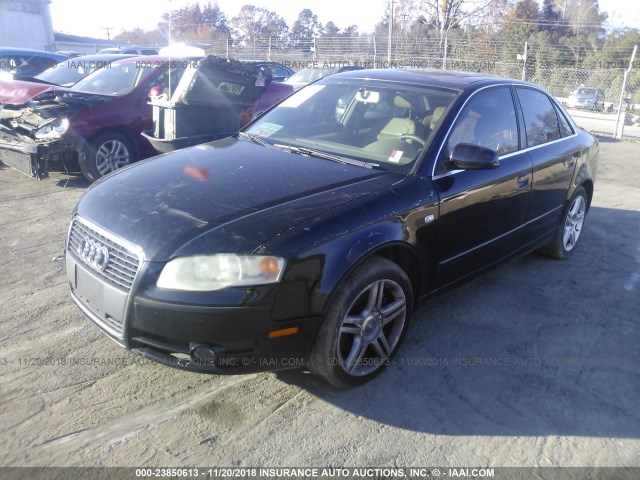 WAUAF78EX7A101429 - 2007 AUDI A4 2/TURBO BLACK photo 2