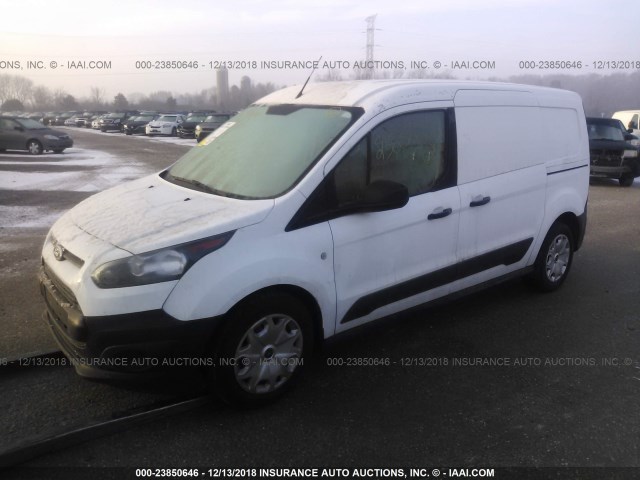 NM0LE7E72G1233361 - 2016 FORD TRANSIT CONNECT  WHITE photo 2