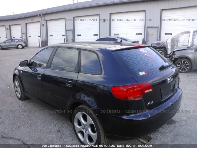 WAUNF78P46A020847 - 2006 AUDI A3 2.0 PREMIUM BLUE photo 3