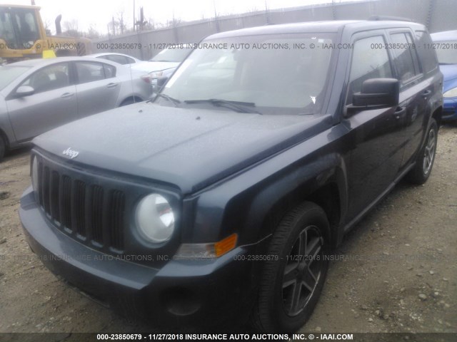 1J8FF28W98D719659 - 2008 JEEP PATRIOT SPORT BLACK photo 2