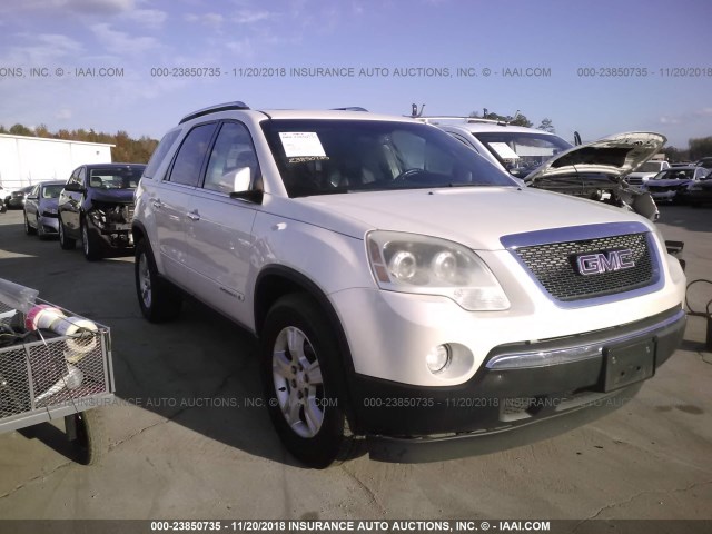 1GKEV33768J242867 - 2008 GMC ACADIA SLT-2 WHITE photo 1