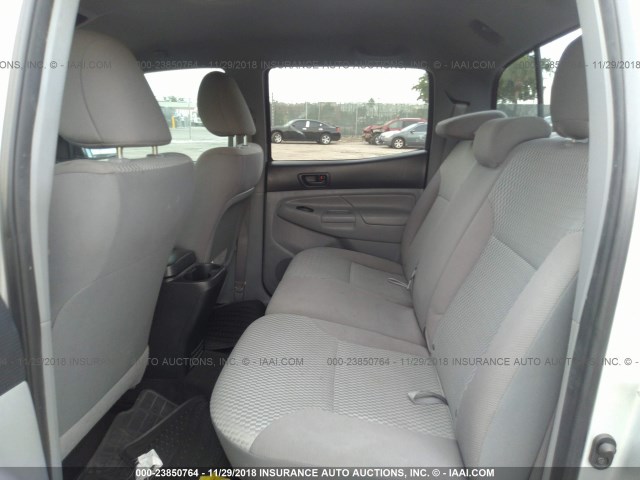 5TFLU4EN7DX057645 - 2013 TOYOTA TACOMA DOUBLE CAB SILVER photo 8