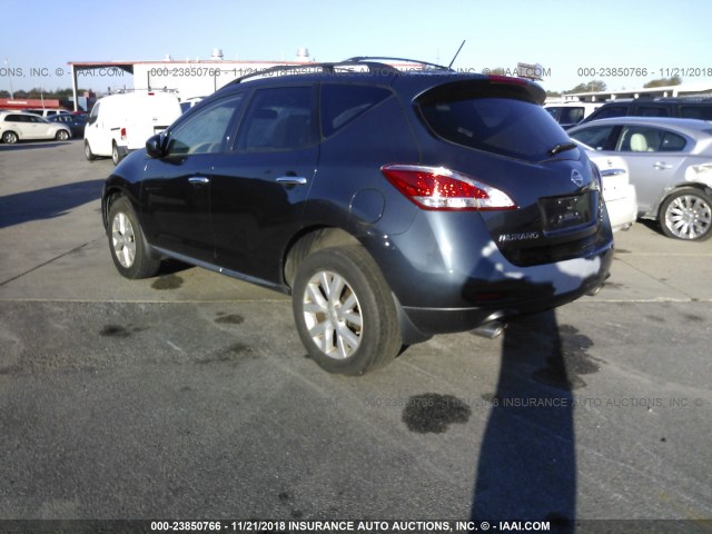 JN8AZ1MU3EW413696 - 2014 NISSAN Murano S/SL/SV/LE BLUE photo 3