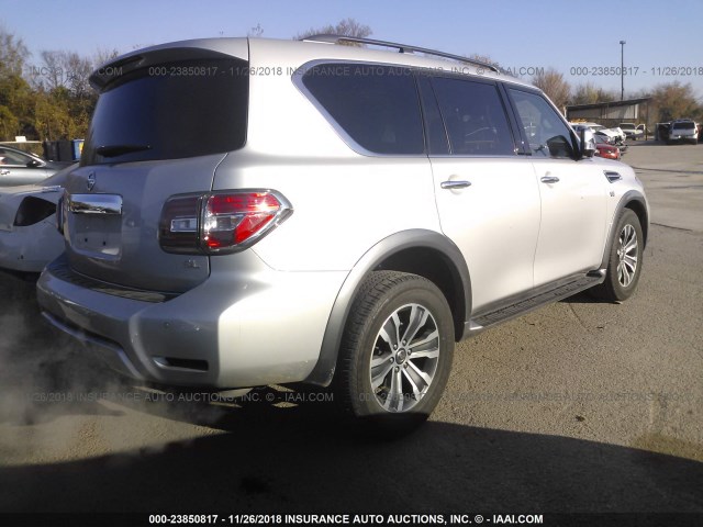 JN8AY2NCXJX502961 - 2018 NISSAN ARMADA SV/SL/PLATINUM SILVER photo 4