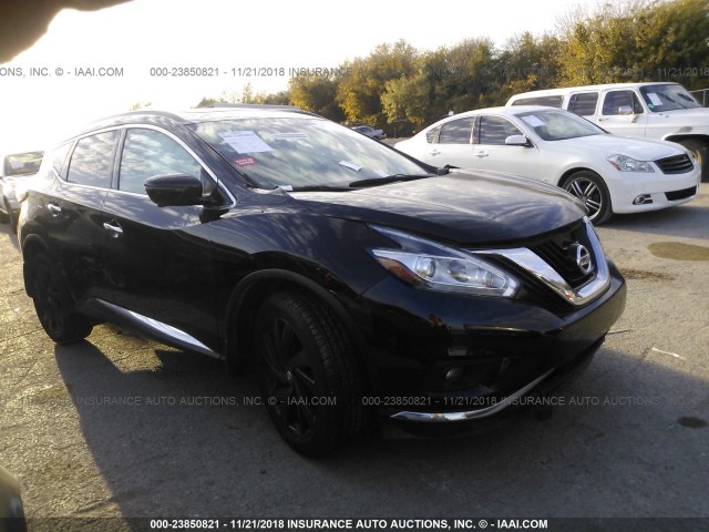 5N1AZ2MG2HN185191 - 2017 NISSAN MURANO S/SL/SV/PLATINUM BLACK photo 1