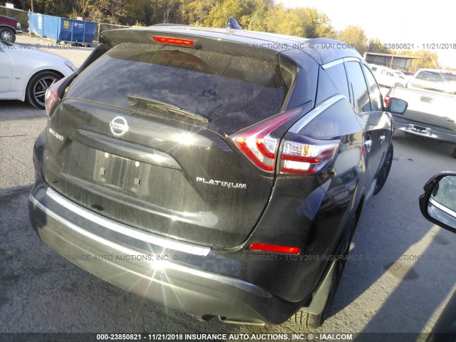 5N1AZ2MG2HN185191 - 2017 NISSAN MURANO S/SL/SV/PLATINUM BLACK photo 4