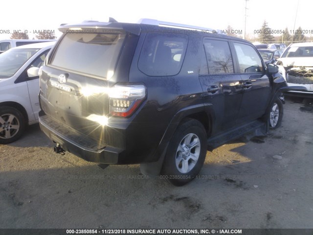 JTEBU5JRXJ5534128 - 2018 TOYOTA 4RUNNER SR5 PREM/LTDL/TRAIL/TRD Czarny zdjęcie 4