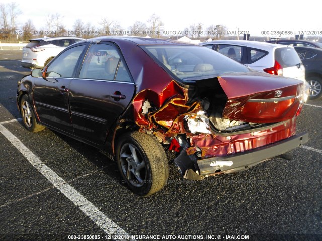4T1BE32K74U322283 - 2004 TOYOTA CAMRY LE/XLE/SE MAROON photo 3