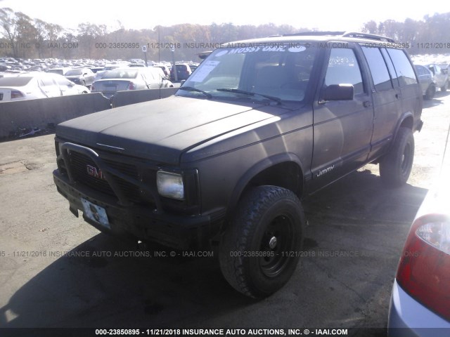 1GKDT13W8R2508737 - 1994 GMC S15 JIMMY BLACK photo 2