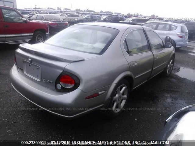 JN1CA31A0YT031054 - 2000 NISSAN MAXIMA GLE/GXE/SE GRAY photo 4