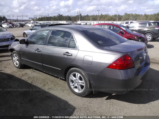 1HGCM56756A122277 - 2006 HONDA ACCORD EX GRAY photo 3