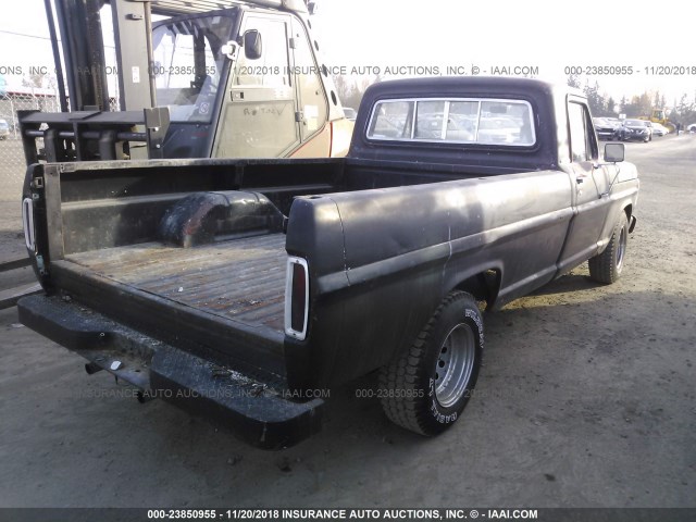 F10YPA42192 - 1967 FORD F100 BLACK photo 4