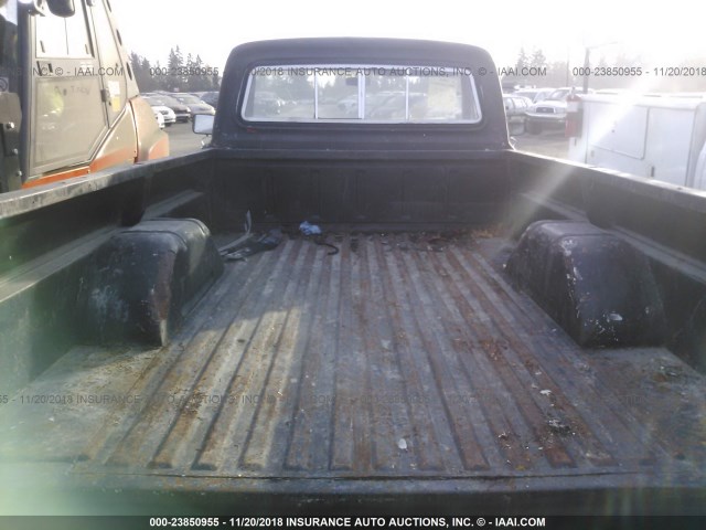 F10YPA42192 - 1967 FORD F100 BLACK photo 8