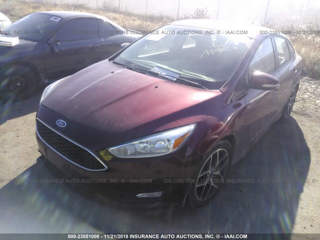 1FADP3F27FL220062 - 2015 FORD FOCUS RED photo 2