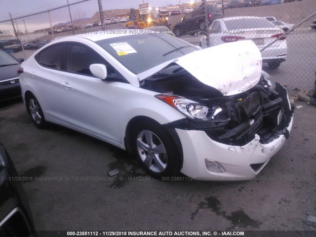 5NPDH4AE8DH433537 - 2013 HYUNDAI ELANTRA GLS/LIMITED WHITE photo 1