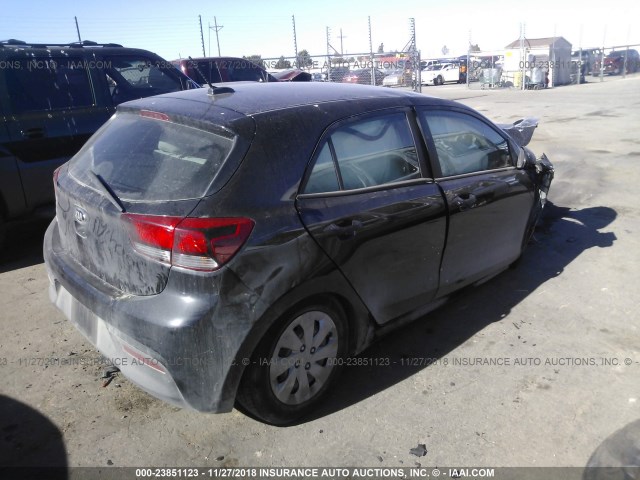 3KPA25AB8JE089692 - 2018 KIA RIO LX/S BLACK photo 4