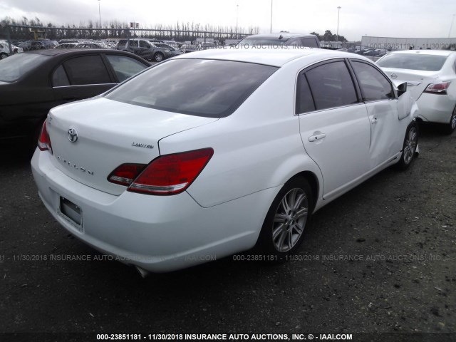 4T1BK36B57U245419 - 2007 TOYOTA AVALON XL/XLS/TOURING/LIMITED WHITE photo 4