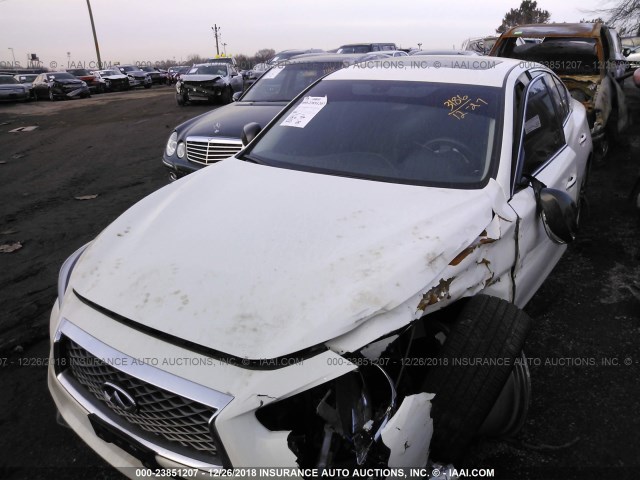 JN1EV7AR9JM442155 - 2018 INFINITI Q50 LUXE/SPORT WHITE photo 2