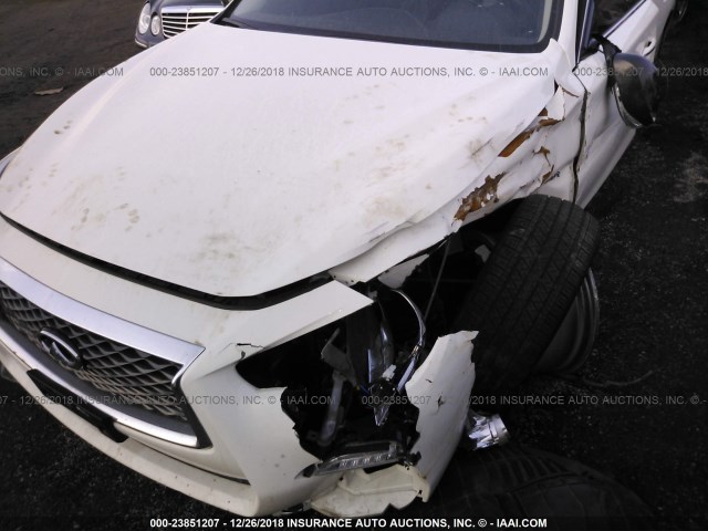 JN1EV7AR9JM442155 - 2018 INFINITI Q50 LUXE/SPORT WHITE photo 6