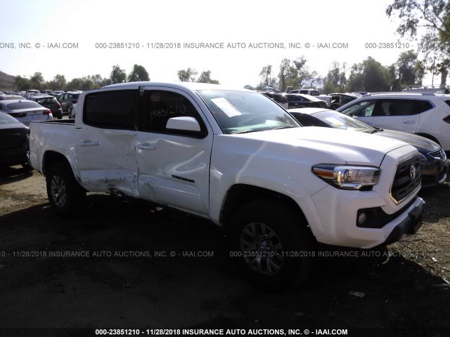 3TMAZ5CN5HM032966 - 2017 TOYOTA TACOMA DBL CAB/SR5/TRD SPORT/OR WHITE photo 1