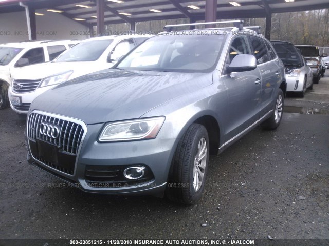 WA1LFBFP5EA105446 - 2014 AUDI Q5 PREMIUM PLUS GRAY photo 2