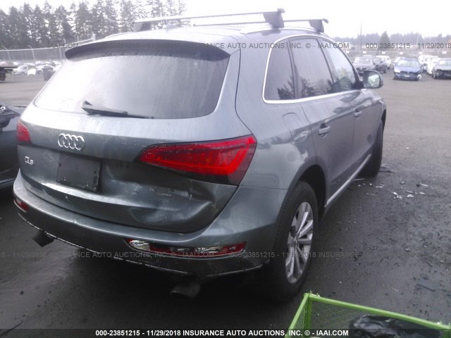 WA1LFBFP5EA105446 - 2014 AUDI Q5 PREMIUM PLUS GRAY photo 4