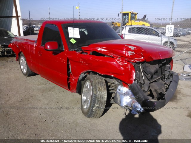 3GCEC14X56G257475 - 2006 CHEVROLET SILVERADO C1500 RED photo 1