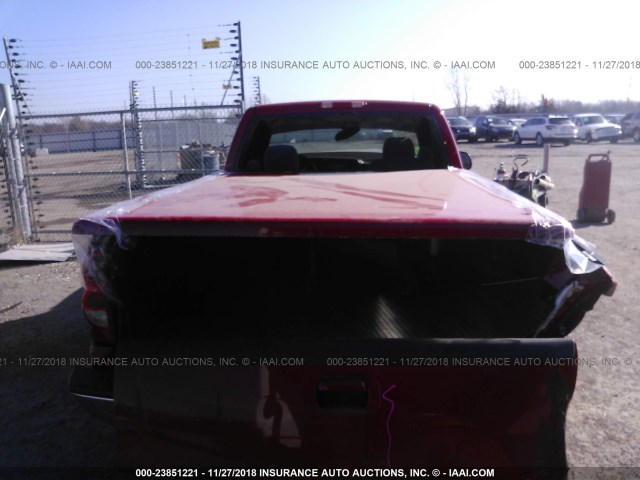 3GCEC14X56G257475 - 2006 CHEVROLET SILVERADO C1500 RED photo 8