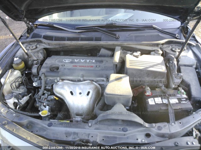 4T4BE46K78R024991 - 2008 TOYOTA CAMRY CE/LE/XLE/SE GRAY photo 10