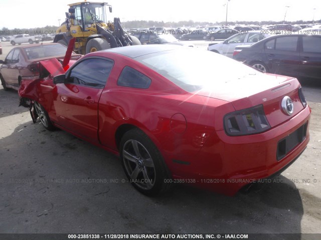 1ZVBP8CF9D5244500 - 2013 FORD MUSTANG GT RED photo 3
