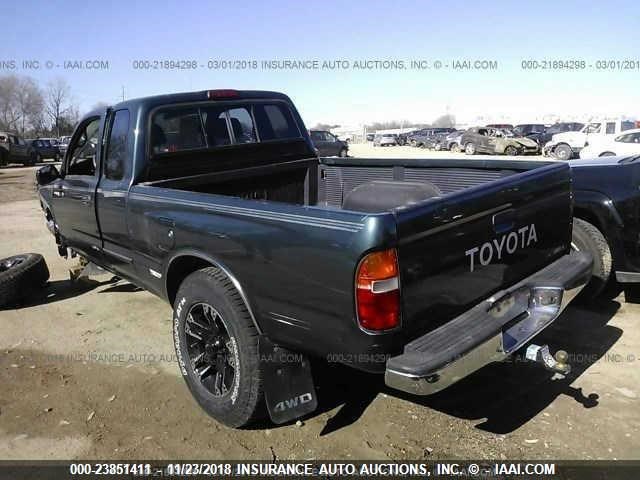 4TAWM72N4TZ177209 - 1996 TOYOTA TACOMA XTRACAB GREEN photo 3