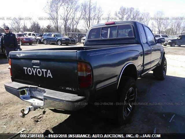 4TAWM72N4TZ177209 - 1996 TOYOTA TACOMA XTRACAB GREEN photo 4