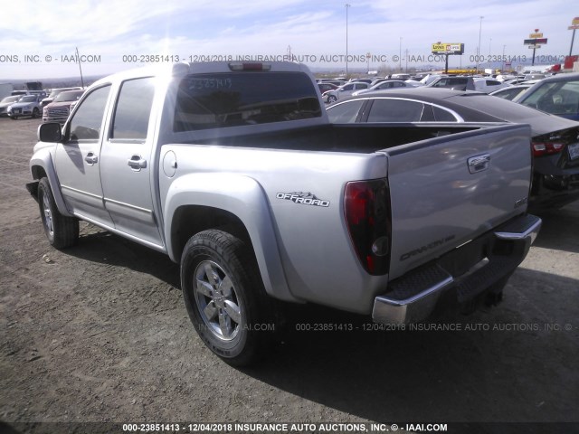 1GTJSCDE1A8133262 - 2010 GMC CANYON SLE SILVER photo 3