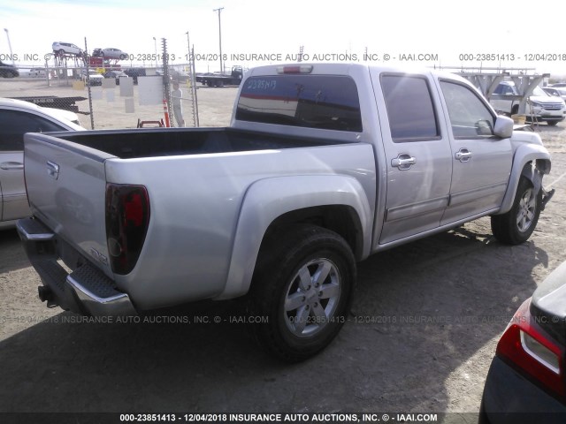 1GTJSCDE1A8133262 - 2010 GMC CANYON SLE SILVER photo 4