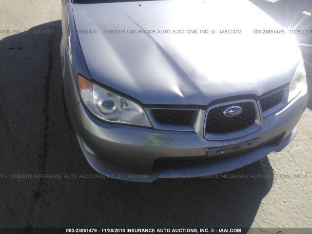 JF1GG61637H809896 - 2007 SUBARU IMPREZA 2.5I SILVER photo 6