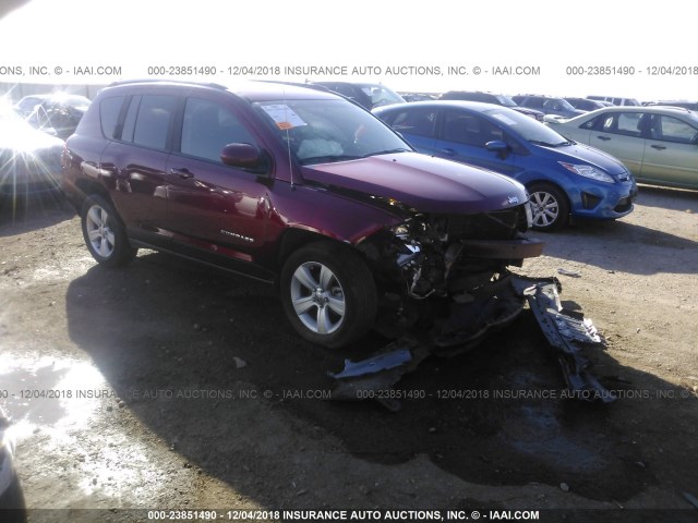 1C4NJDEB1GD663018 - 2016 JEEP COMPASS LATITUDE MAROON photo 1