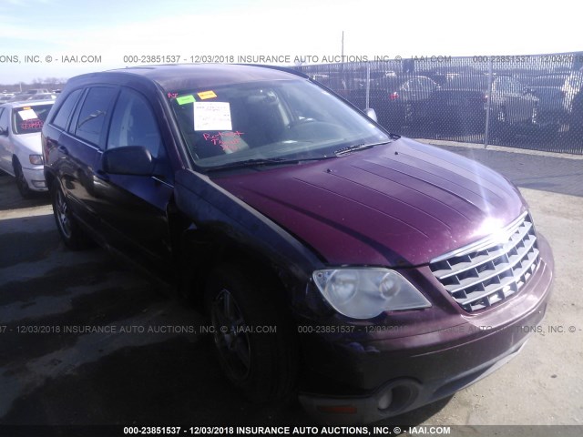 2A8GM68X88R650146 - 2008 CHRYSLER PACIFICA TOURING MAROON photo 6
