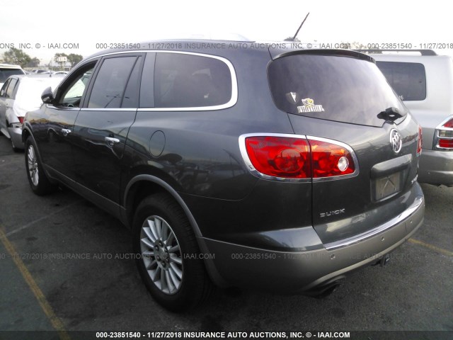 5GAKVBED4BJ127057 - 2011 BUICK ENCLAVE CXL GRAY photo 3