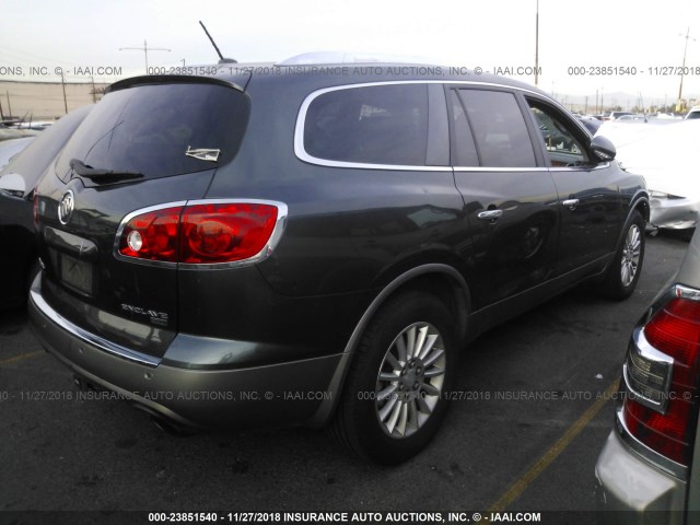 5GAKVBED4BJ127057 - 2011 BUICK ENCLAVE CXL GRAY photo 4