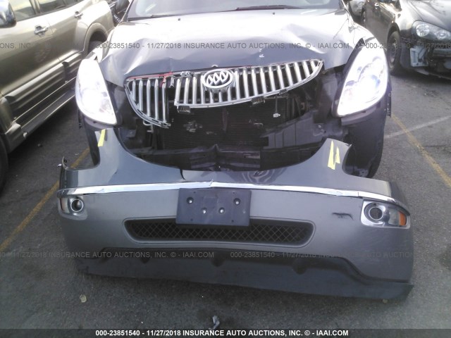 5GAKVBED4BJ127057 - 2011 BUICK ENCLAVE CXL GRAY photo 6