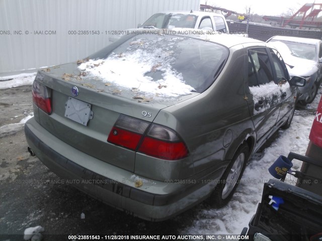 YS3EF48Z9X3076350 - 1999 SAAB 9-5 SE GREEN photo 4